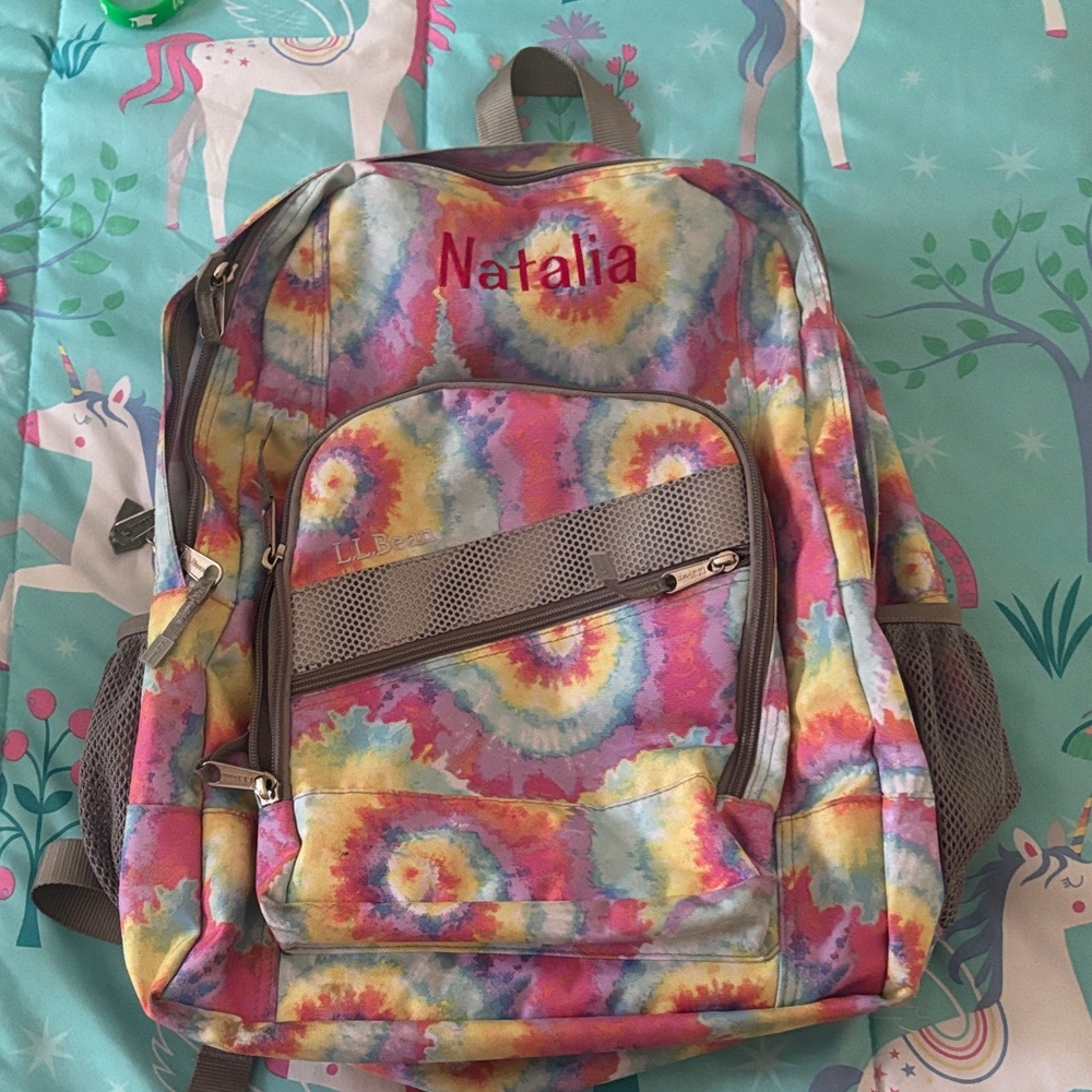 L.L. Bean Vibrant Tie-Dye Kids Backpack